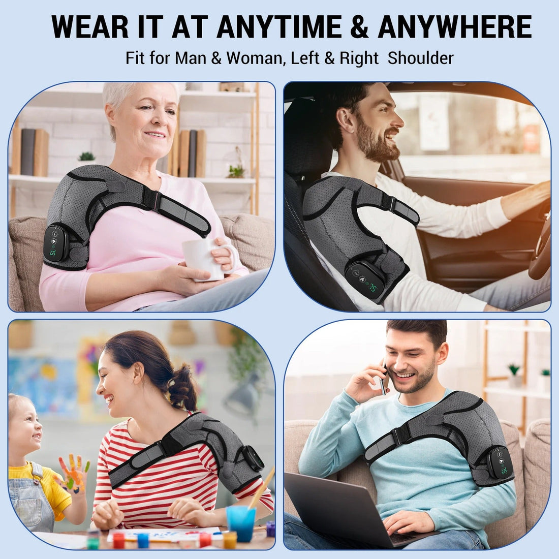 FitSense™ Shoulder Support Massager